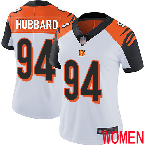 Cincinnati Bengals Limited White Women Sam Hubbard Road Jersey NFL Footballl #94 Vapor Untouchable->women nfl jersey->Women Jersey